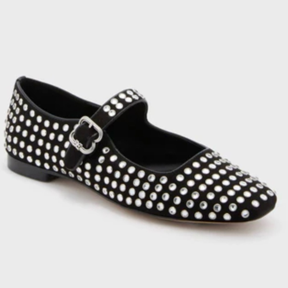 Sam Edelman Black Michaela Gem Flats - size 8